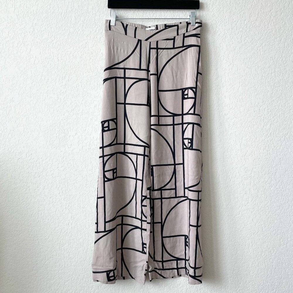 Weekday Wide Leg High Waist Flared Pants Size 38 Medium